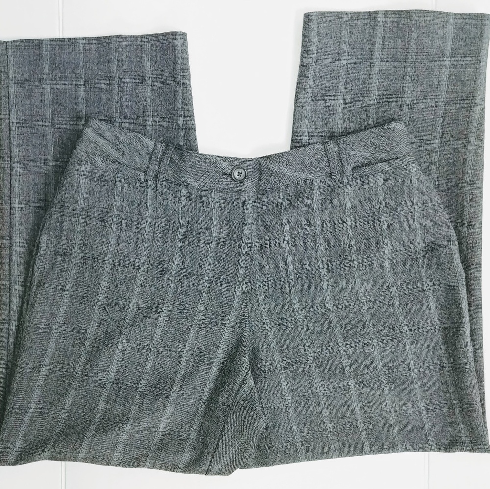 Avenue Pin-Striped Gray Dress Pants